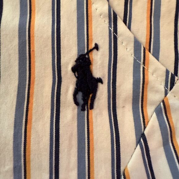 Polo by Rsalph Lauren striped button down cropped tank NWOT M/L - Picture 9 of 9